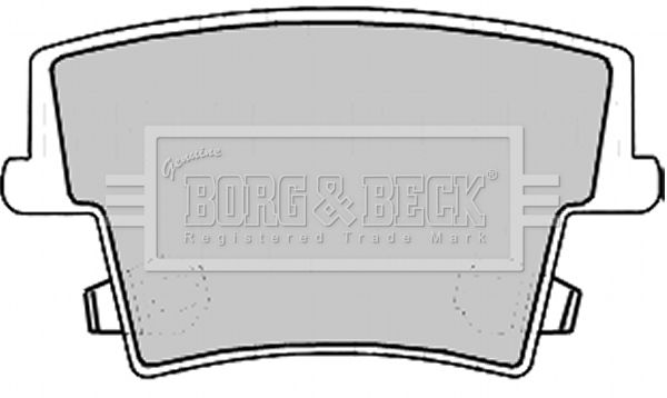 BORG & BECK Комплект тормозных колодок, дисковый тормоз BBP2168